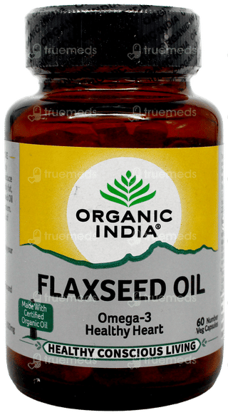 Organic India Flaxseed Oil Veg Capsule 60